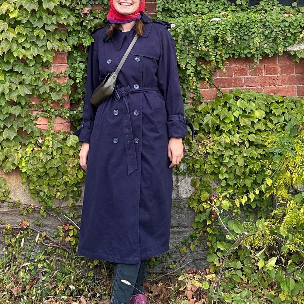 Spiegel double breasted trench coat size 12/ Vintage